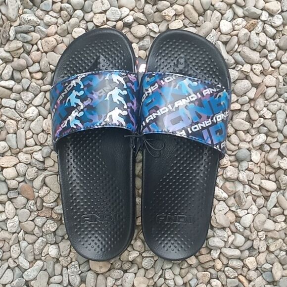 Men's Crossover Lenticular Sport Slide Sandals Beach Shoes - Picture 1 of 6